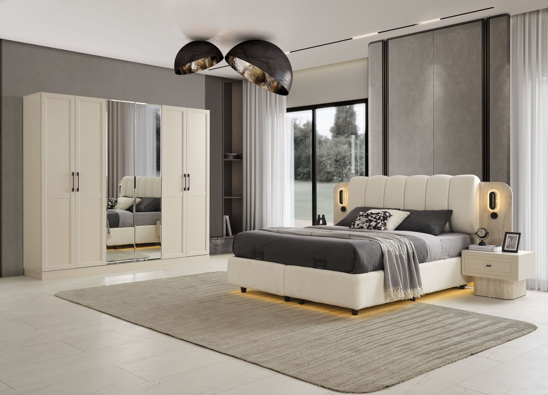 Heybeli yatak odası